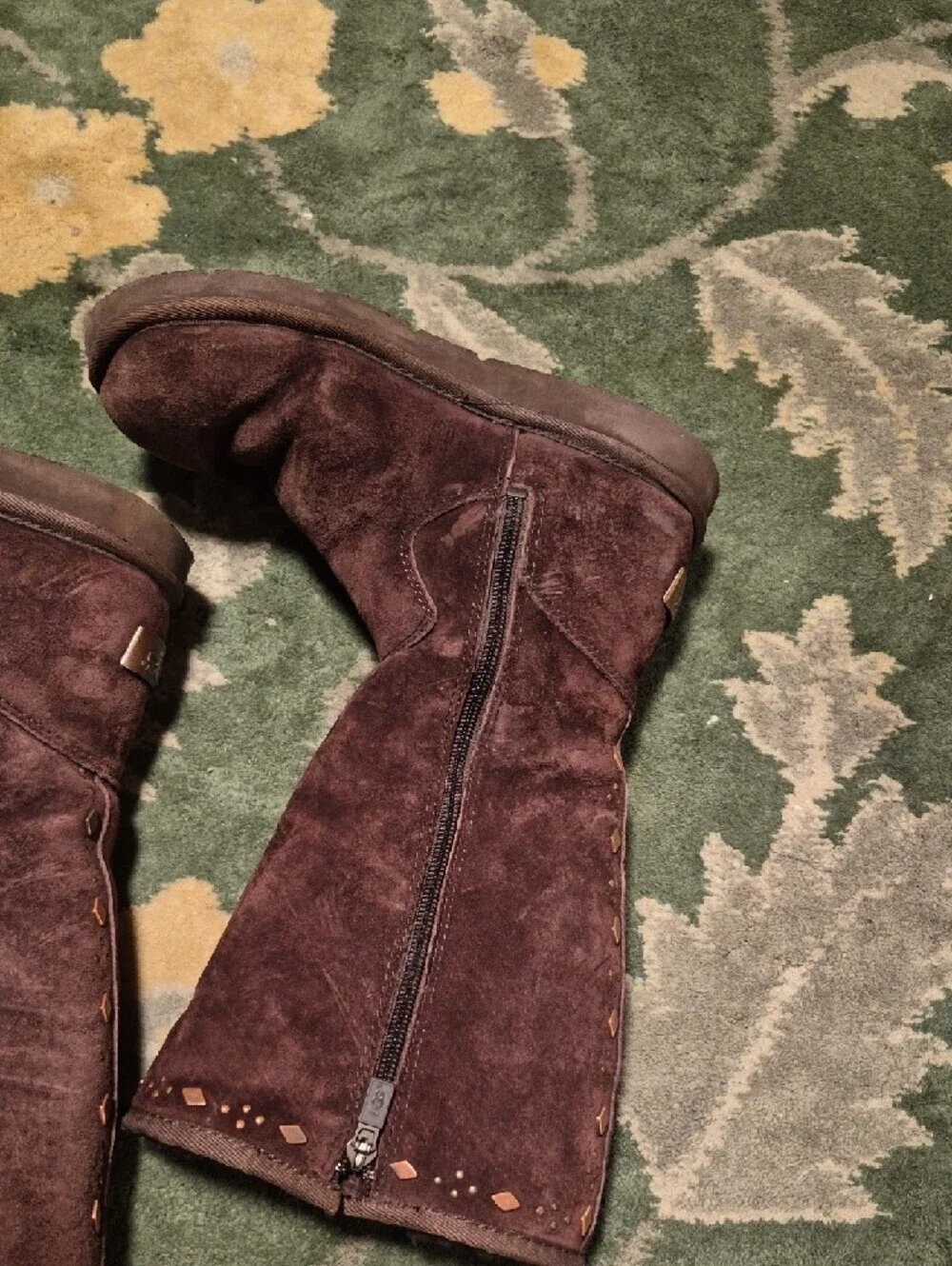 UGG Women's Tall Winter Boots in Dark Brown Suede
